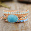 Ocean's Whisper Amazonite Wrap Bracelet