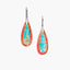 Tropical Sunrise Aura Jasper Earrings