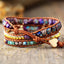 Jasper Mosaic Heart Wrap Bracelet
