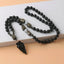 Obsidian Warrior Arrow Necklace