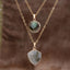 Labradorite Dual Drop Necklace