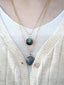 Labradorite Dual Drop Necklace