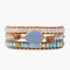 Blue Agate Calm Wrap  Bracelet