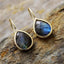 Ethereal Blue Teardrop Earrings