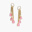 Pink Rain Chain Earrings