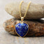 Blue Heartbeat Pendant Necklace