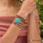 Blue horizon Wrap Bracelet