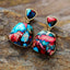 Vibrant Jasper Stud Earrings