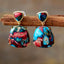 Vibrant Jasper Stud Earrings