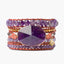 Crown Chakra Amethyst Wrap Bracelet