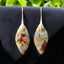 Rustic Terrain Jasper Petal Earrings