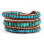 Turquoise Temple Pilgrim Wrap Bracelet