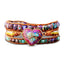 Jasper Mosaic Heart Wrap Bracelet
