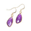 Amethyst Whisper Droplet Earrings