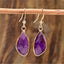 Amethyst Whisper Droplet Earrings