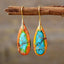 Tropical Sunrise Aura Jasper Earrings