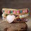 Tender Heart Rose Quartz Wrap Bracelet