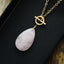 Soothing Rose Quartz Drop Necklace