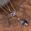 Amethyst Dual Drop Necklace