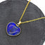 Blue Heartbeat Pendant Necklace